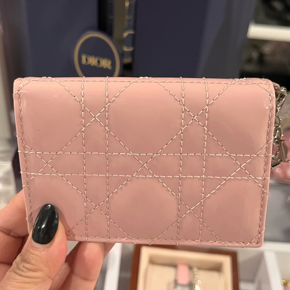 Pink Dior wallet
